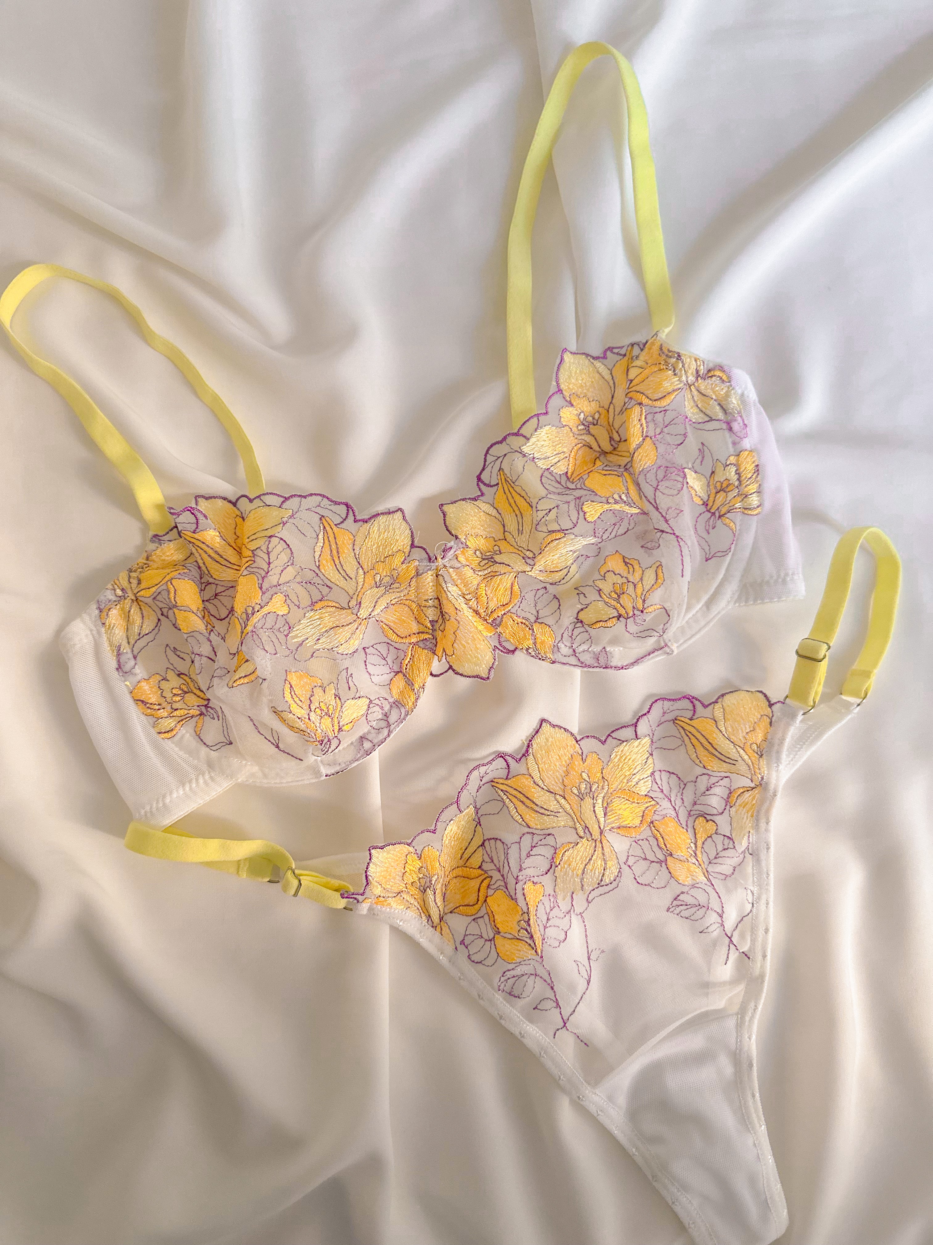 Lemon Flower Balenli Balenli Bra Set