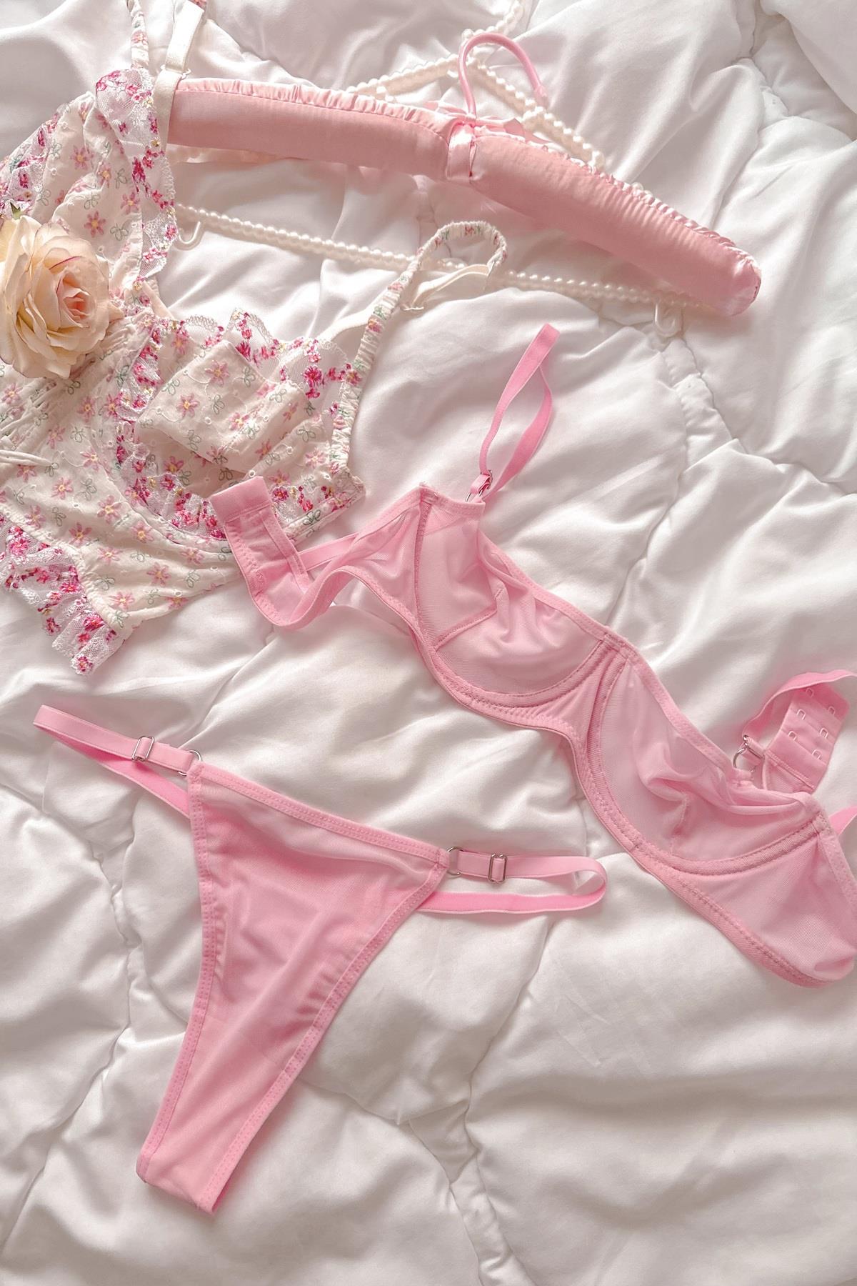 Barbie Basic Pink Balenli Bra Set