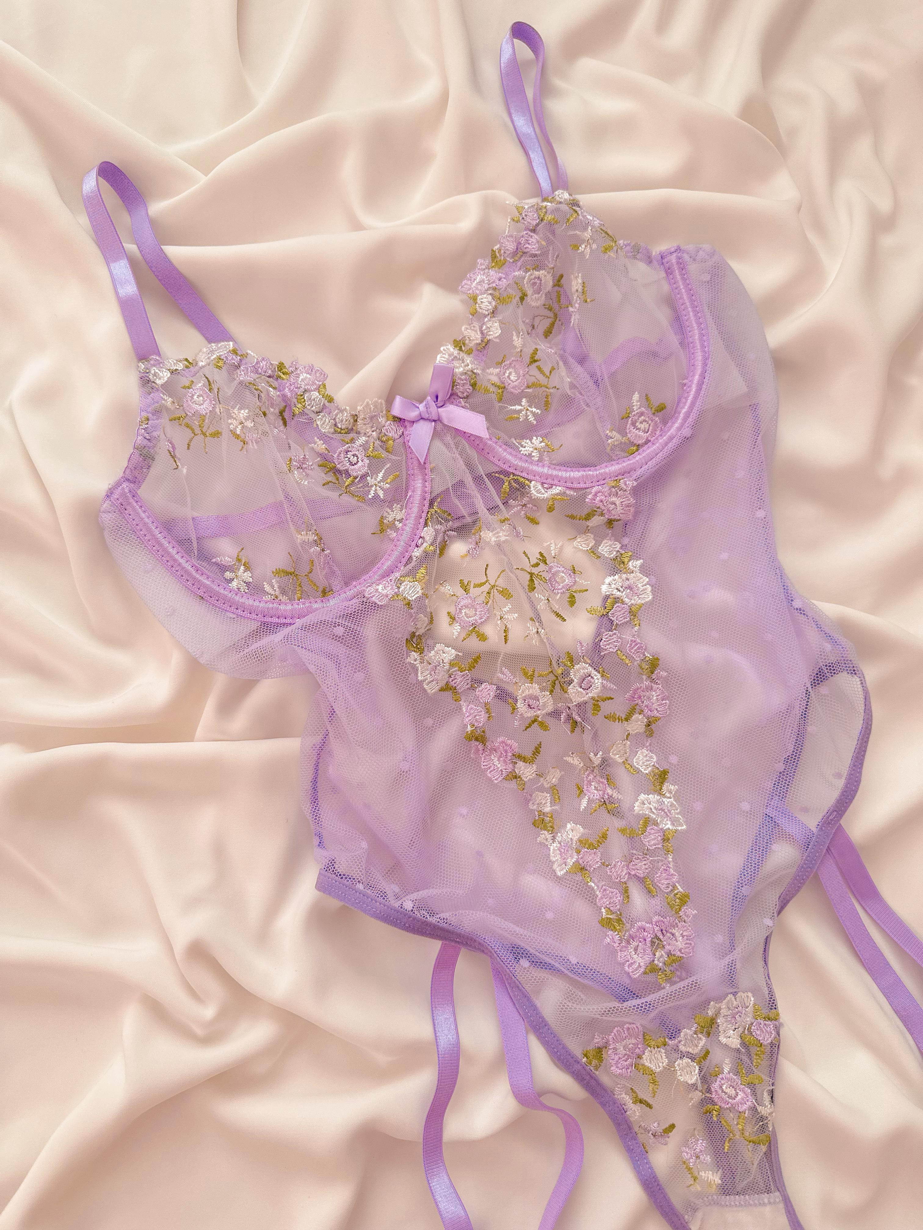 Barbie Lilac Flower Balenli Bodysuit